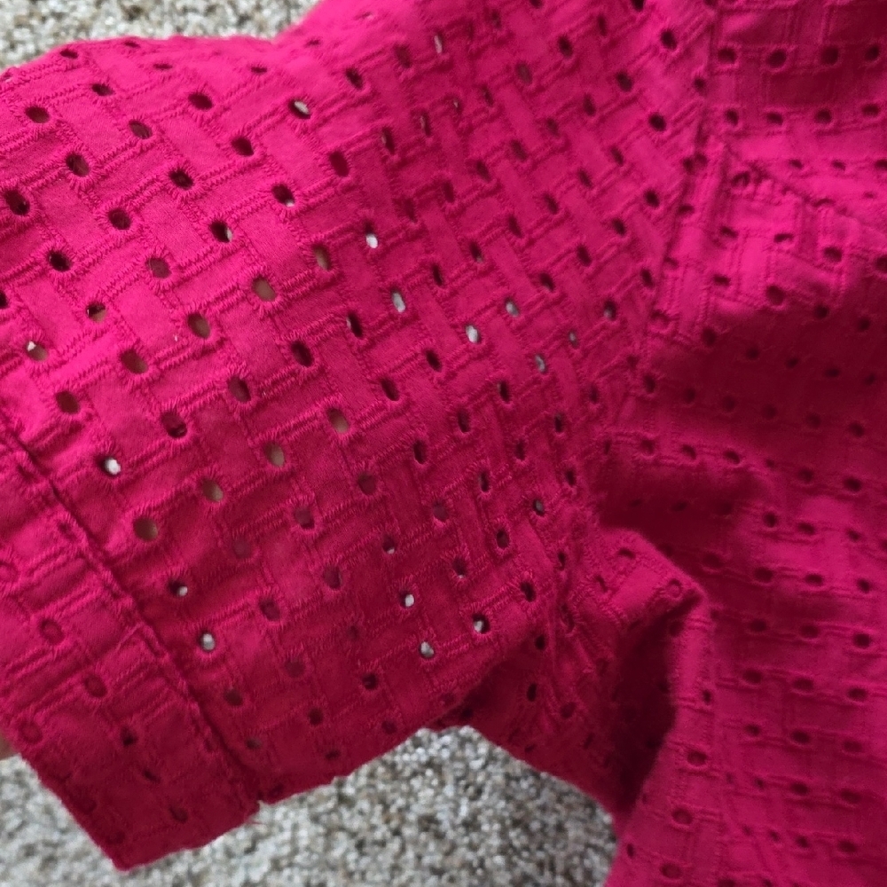 Jessica London Fuchsia Button-Down Midi Dress - Picture 5 of 7
